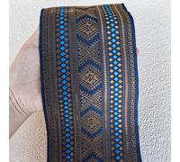 TEMU Encaje Bohemio a - , de para Ropa DIY y Accesorios de Bolsos, Disponible en Marrón , Magenta, , Verde, Azul