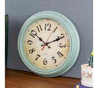 TEMU Encantador Reloj de Pared Vintage de 11.8" - Silencioso, Sin , a Pilas con Diseño Retro, y Crema - para Cocina, , Decoración de Oficina en Casa, Reloj de Pared para