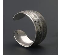 TEMU Encanto | Pulsera Floral Ajustable - Diseño Étnico Vintage, Brazalete de Abridamiento para Mujer, para Regalos de y San Valentín, Adiciones Bling