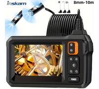 TEMU Endoscopio Industrial de 4.3 Pulgadas con Pantalla IPS LCD, Lente Dual IP67 Impermeable, Cámara para Reparación Automotriz y Fontanería, Auxiliar Doméstico
