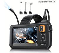 TEMU Endoscopio Industrial Inskam con Pantalla IPS de 4.3" y Lente de 8mm - Impermeable, Batería Recargable, USB para Reparación de Automóviles, Fontanería y de Aire Acondicionado
