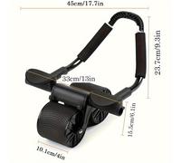 TEMU Entrenador Abdominal de Automático con Rueda, Entrenador de Músculos Abdominales de Estabilidad de , Rodillo Abdominal con Rodilleras y un Soporte para Teléfono para Ejercicios de Core.