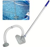 TEMU Equipo de limpieza para piscinas que un aspirador, manguera y cabezal, para spas, jacuzzis y piscinas pequeñas para eliminar arena y residuos.