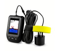 TEMU Erchang XF03 100M Localizador de Peces Portátil con Cobertura Sonar de , Transductor de Alarma Sonar de Pesca, Echo Sounder, Clasificación IP68, Sin Batería