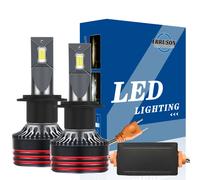 TEMU Erruson 2 Piezas Mejoradas 9005/HB3 9006/HB4 H7 H11 H4 H1 Bombillas LED para Faros Luz y 50000LM 500% Más Brillantes 6000K Ventilador