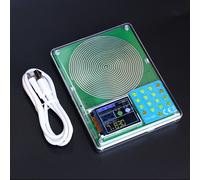 TEMU es un generador de portátil versátil que se puede ajustar de 0.001 Hz kHz, incluyendo la resonancia Schumann de 7.83 Hz. como generador de de ultra y resonador de audio.
