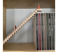 TEMU Escalera de Adviento de Santa de Madera - Decoración de Escalera de Navidad, Sin Requerimiento de Electricidad, Ornamento Festivo