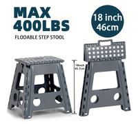 TEMU Escalón Plegable Resistente de 9-18 Pulgadas para Adultos, Taburete de Plástico Plegable con Superficie Antideslizante - , para Cocina, Baño, Dormitorio (9/11/13/16/18 Pulgadas)