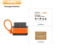 TEMU Escáner KONNWEI Bluetooth 5.2, Herramienta de diagnóstico inalámbrica para coche para IOS y para prueba de rendimiento, de códigos de error del motor y herramienta de escaneo para coche