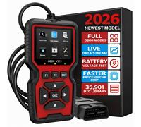 TEMU Escáner OBD II 2025 Más - y Errores, Flujo de Real y Detección de Códigos de - Compatible con los Vehículos Post-1996 que Utilizan los Protocolos OBD II, No Requiere Batería