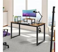 TEMU Escritorio de computadora Costoffs Escritorio de oficina Escritorio de trabajo Escritorio de juegos Escritorio de estudio con soporte para motor, 1 gancho para auriculares y 2 pasacables