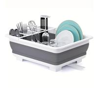 TEMU Escurridor de cubiertos plegable, bandeja de almacenamiento de cocina portátil para viajes de camping en RV, estante de almacenamiento que ahorra
