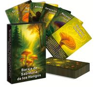 TEMU Español, 48 Cartas de Sabiduría de Hongos, Crecimiento Personal, y , 12 X 8 Cm, Set de Regalo para