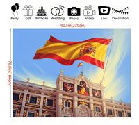 TEMU Española 2D , 1 Pieza, Tamaño Jumbo, Decoración Patriótica para de España - Española para Fiestas, , Escuelas, Entradas, Habitaciones y Decoraciones, 2D