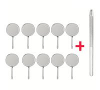 TEMU Espejo de Acero Inoxidable, Delgado para Espacios Estrechos, Vidrio de Calidad, Visualización , Material Cara , Ideal para del Maquillaje y Extensiones de Pestañas