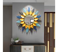 TEMU Espejo de Pared Moderno - Irregular/Roto, Ideal para Baño y Sala - Espejo Decorativo Horizontal Resistente a la Humedad con Pintura - Decoración de Lujo (-)