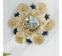 TEMU Espejo Decorativo de Pared de Hoja de Ginkgo, Colgante de Pared de para Sofá de , Decoración de Pared de para TV
