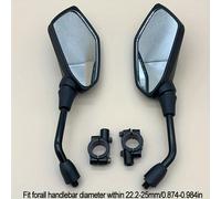 TEMU Espejo Retrovisor de Gran para Bicicletas y Scooters Eléctricos, Material ABS, Negro, Forma - 1 Par