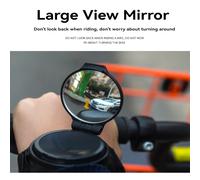 TEMU Espejo Retrovisor Giratorio 360° para Bicicleta con Lente . Lente de Acrílico, Carcasa de ABS, con Correa de Muñeca y Brazo, Diseñado para Uso en Vehículos