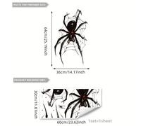TEMU Espeluznante, Calcomanía de Pared de de Halloween - Pegatina Autoadhesiva de PVC de 12"x24" para Dormitorio, , Nevera y Decoración de Ventana de Bañera