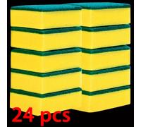 TEMU Esponjas de fregado de cocina versátiles - Super absorbentes, limpiador de aceite y para utensilios, ollas y superficies - Construcción de dos capas resistente con abrasivas para mayor agarre