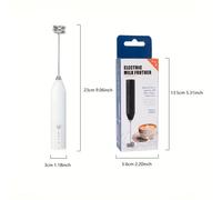 TEMU Espumador de café recargable USB con de acero inoxidable, espumador de leche eléctrico de ajustes de espuma ajustables, adecuado para huevos, leche, lattes, café, matcha, y chocolate caliente