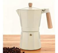 TEMU Esta cafetera italiana Moka de 3 tazas es para satisfacer las necesidades diarias de café de 1 a 3 con su extracción de espresso. Su diseño octogonal la adecuada para reuniones con .