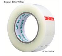 TEMU Esta cinta de embalaje transparente y de 100M es ideal para transportar artículos en , el hogar y . fuertes capacidades de la opción superior para empaquetar y asegurar cajas.