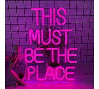 TEMU Esta Debe Ser El Luz de Neón Rosa - Decoración LED para Pared con USB, Ideal para Dormitorios, Salas de Juegos, Fiestas y , Adorno Mural