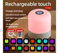 TEMU Esta lámpara de noche portátil 16 opciones de color y 3 , lo que la ideal para dormitorios, salas de estar y camping. Puede usarse como luz nocturna, lámpara de mesa o luz que de color.
