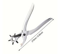 TEMU Esta perforadora de cuero tamaños de agujeros diferentes que van desde 2 mm 4.5 mm, lo que la para cinturones, collares de perro y diversas manualidades y proyectos.