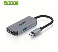 TEMU Estación de acoplamiento Acer, adaptador HDTV Type-C a USB, ideal para oficina, proyector, etc.