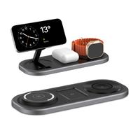 TEMU Estación de Carga Inalámbrica Plegable para iPhone, Compatible con iPhone 16/15/14/13/Pro Max/Pro/Mini/Plus, para iWatch 10/9/8/7/SE/6/5/4/2//Ultra, Funciona con Pro/2/3/4