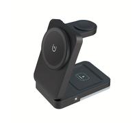 TEMU Estación de Carga - Soporte Plegable de Cargador sin varillas para Mag-Safe Portátil, Estación de Carga Inalámbrica de Viaje para Múltiples Dispositivos para iPhone 16, 15, 14, 13, Apple Watch,