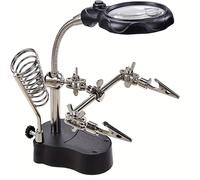 TEMU Estación de inspección y reparación electrónica profesional incorporada, soporte plegable ajustable resistente y base ergonómica, ideal para reparar electrónicos, relojes, teléfonos móviles y