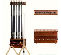 TEMU Estante de Almacenamiento para Tacos de Billar de Madera , Estante de Almacenamiento para Tacos de Billar en la Pared