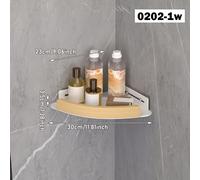 TEMU Estante de Esquina de Madera Rústica para Ducha - Sin Taladro, Estante de Almacenamiento Duradero para Baño con de Hierro , Moderno, Ducha, Interior, Decoración de Regalo de Navidad/Halloween