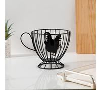 TEMU Estante para guardar huevos para un hogar elegante, cesta organizadora de snacks y dulces, estante de exhibición para bar de cafetería