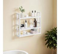 TEMU Estantería de Baño de Bambú, 3 Niveles, Soporte para Plantas, Ajustable, de Pie o para Colgar, para , Comedor, , Cocina