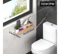 TEMU Estantería de Baño Montada en la Pared, Organizador para Ducha sin Taladro, Estante Práctico sobre el Inodoro para Artículos y Accesorios de Baño, Soporte Decorativo para Toallas y Utensilios