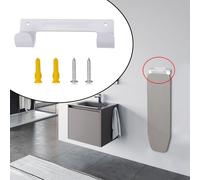 TEMU Estantería para planchas de montaje en pared, con soporte y ganchos para colgar. Ideal para organizar cuartos de lavandería, baños y dormitorios con para una plancha y una tabla de planchar.