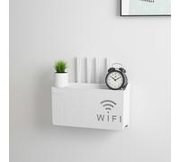 TEMU Estantería para Router sin varillas, Organizadora de Pared Montable - Fácil Instalación para Decoración del Hogar y Oficina, Soporte Multifuncional para WiFi y Herramientas, Estante Utilitario