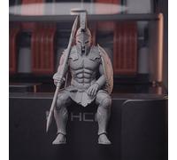 TEMU Estatua de mate, escultura de infantería pesada griega , diseño de lanza y , estatua de estilo histórico adecuada para decoración de escritorio y estantería, para en casa, exhibición de estar