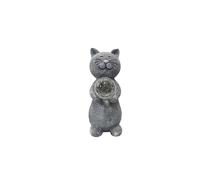 TEMU Estatua Solar de Gato para Jardín - Regalo Ideal para Amantes de , con LED Sensorial y Adorno Decorativo. para o
