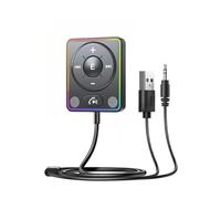 TEMU Estéreo sin varillas para Coche con Dispositivo (--Dos-), Micrófonos y Reducción de Ruido, sin varillas y Kit de Adaptador de Audio, Compatible con Smartphones/Tabletas/Reproductores