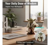 TEMU ESTRELLA DE LA Estatuilla de Yoda Maestro, Figura Mini de PVC en de Meditación, Decoración Oficial de Star Wars, Adorno para Escritorio, Regalo para Fans de Star Wars