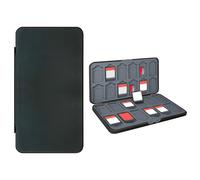 TEMU Estuche de almacenamiento de cartuchos de juegos con 24 ranuras de juegos ranuras de tarjetas Micro SD, compatible con Switch Lite/Oled.