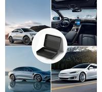 TEMU Estuche de almacenamiento portátil para aspiradora de coche con carcasa rígida y diseño a prueba de polvo - organizadora de EVA de resistencia con panel frontal, compatible con aspiradoras