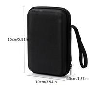 TEMU Estuche de almacenamiento portátil para disco duro, estuche para auriculares, cable de , de almacenamiento para power bank