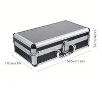 TEMU Estuche de Aluminio Premium para Portátil - Maletín Multifuncional de 11.8" para Uso Diario en